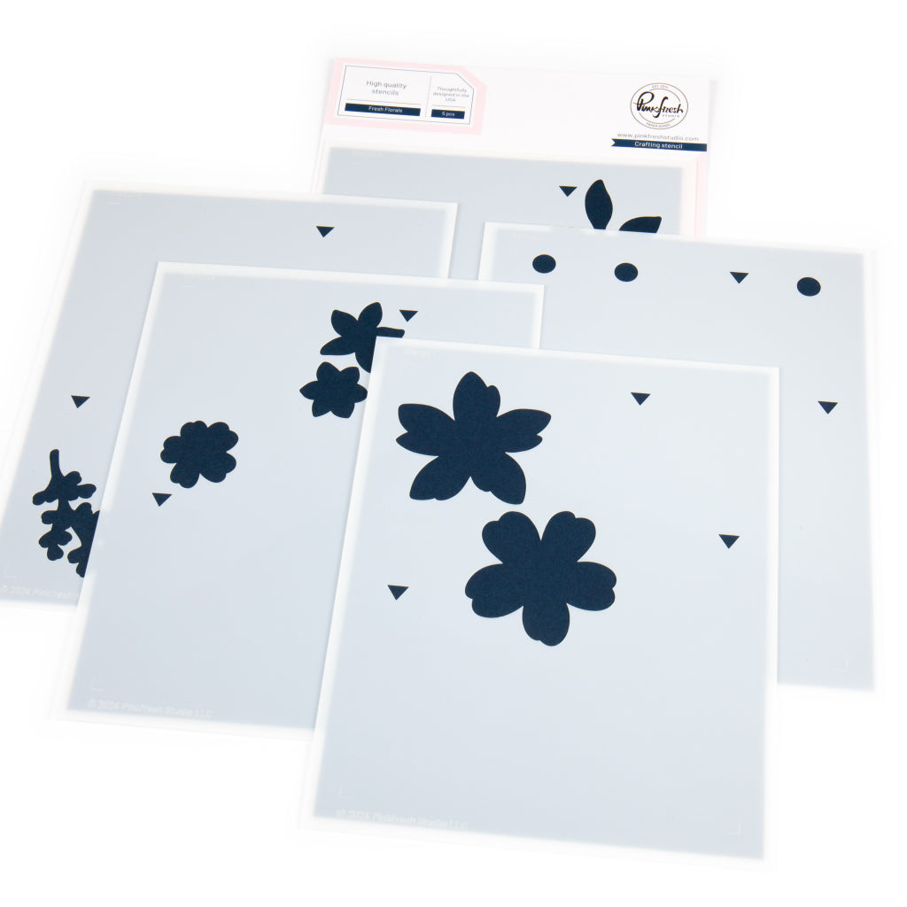 Fresh Florals stencil – Pinkfresh Studio LLC